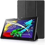 Lenovo Tab 2 A10 & Lenovo Tab 3 10 Case - HOTCOOL Ultra Slim Lightweight Stand Cover Case For Lenovo Tab 2 A10-70 & Lenovo Tab 3 10 Business Tablet(With Auto Wake/Sleep Feature), Black