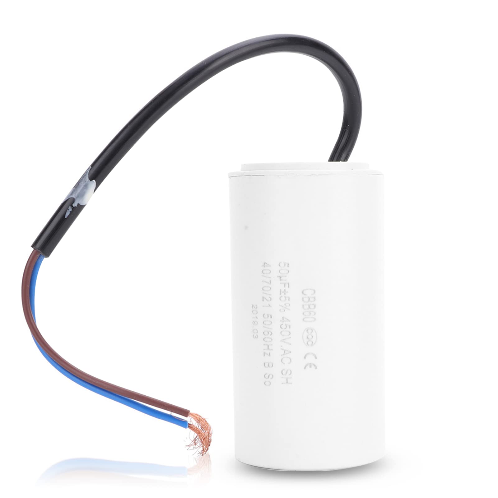 CBB60 50uF Motor Starting Capacitor - 450V Microfarad Capacitor Cable