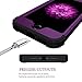 Casetego Compatible with iPhone 8 Case,iPhone 7 Case,Glitter Sparkle Bling Three Layer Heavy Duty Hybrid Sturdy Shockproof Protective Cover Case for Apple iPhone 8/7,Shiny Purple