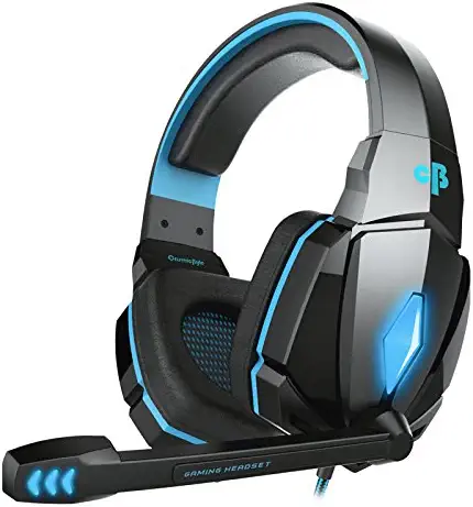 Cosmic Byte Over the Ear Headsets with Mic &amp; LED - G4000 Edition (Blue)