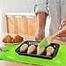 Xixihaha Silicone Baking Mat Pastry Rolling with Measurements 15.7''X19.7'' Reusable Non-Stick Silicone Baking Mat Set of 2（Blue&Green