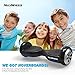 MEGAWHEELS Hoverboard - UL Certified Self Balancing Hover Board with Bluetooth Speaker & LED Light
