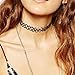 Doinshop New Stretch Gothic Pendant Tattoo Henna Choker Hippy Necklace Elastic 80s 90s (black)