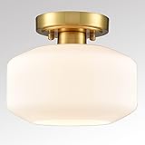 JEENKAE Modern Farmhouse Semi Flush Mount Ceiling