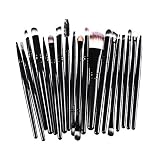 AMarkUp 20 Pieces Professional Makeup Brushes Set Powder Foundation Eyeshadow Eyeliner Lip Cosmetics Blending Brush (Black)