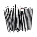 AMarkUp 20 Pcs Pro Makeup Brushes Set Powder Foundation Eyeshadow Eyeliner Cosmetic Brush (Black)