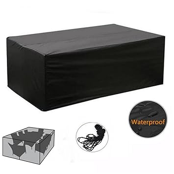 LIDIWEE Abdeckplane Gartenmöbel Abdeckung Gartenmöbel 200x160x70CM 210D Oxford Gewebe Abdeckhaube für Rechteckige Sitzgarnitu