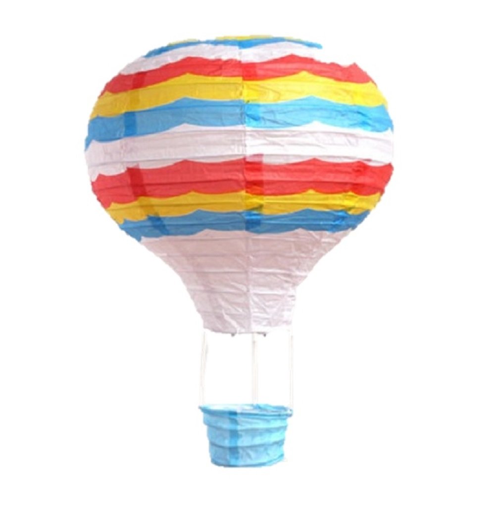 Hot Air Paper Lantern Wedding Party Decoration Craft Lamp Shade (12" (30CM), Colourful)