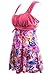 wantdo Women's Swimwear Beach Wear Dress Swimsuit PinkFlower 4/6