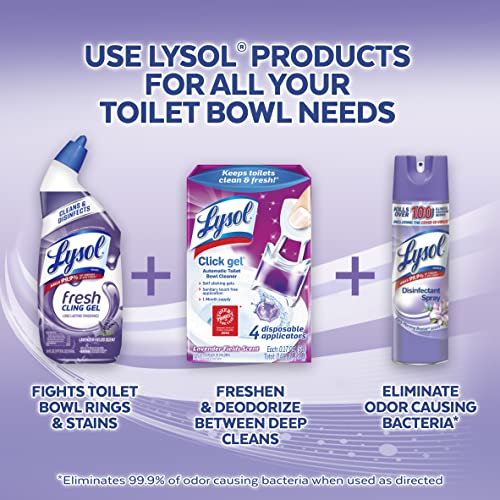 Lysol Click Gel Automatic Toilet Bowl Cleaner, Gel Toilet Bowl Cleaner