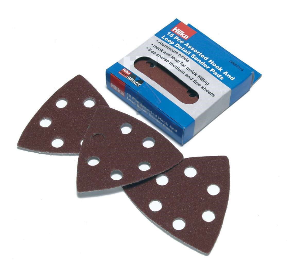 Hilka 68807015 Assorted Hook and Loop Details Sanding Pad