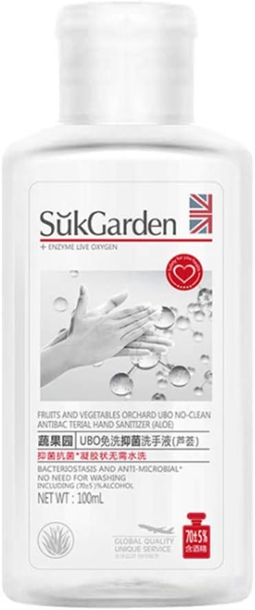Ingzy 100ml Instant Hand Gel Antibacterial Sanitizer,Rinse-Free Hand Sanitizer Gel Quick-Drying Hands Disinfectant Gels 75% Disposable Hand Soap