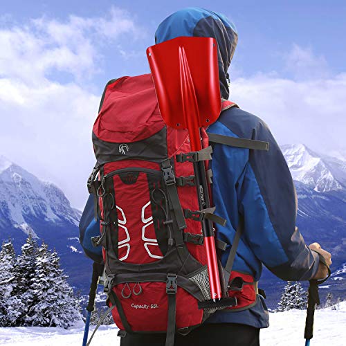 REDCAMP Aluminum Lightweight Snow Shovel for Car Emergency, 21"32