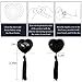 MUQU Bra with Tassel - Womens Silicone Petals Sequin Heart Pasties Adhesive Nipple Cover Reusable Bra Black