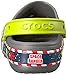 Crocs Unisex Crocband FL Buzz Lights Clog K, Slate Grey, 2 M US Little Kid