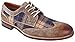 Ferro Aldo Julian MFA19266APL Mens Casual Plaid Wing Tip Perforated Mid -Top Brogue Oxford Dress Shoes – Brown, Size 11