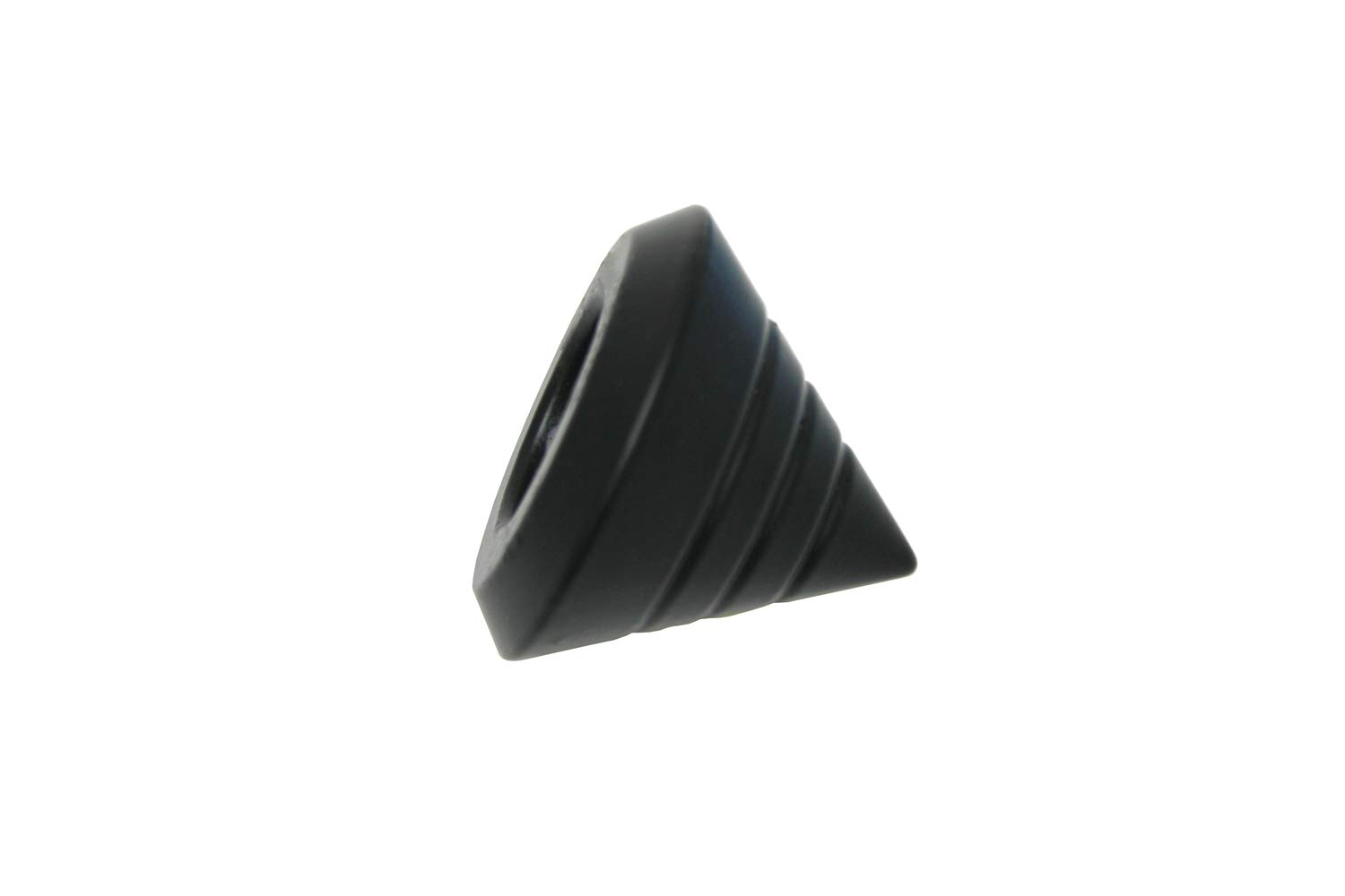 Gardinia Cone Profile, 2 x End Pieces, Metal, Black Matt, for Curtain Technology, Diameter 16 mm