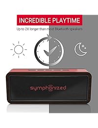 Bluetooth Altavoz portátil inalámbrico symphonized, Rojo
