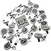 Bulk 25 Pack - Clear Translucent Retractable ID Badge Reels with Alligator Swivel Clip - Bulk Badge Holder Blanks with Swivel Clips for Nurses, Teacher, and Office Employeesby Specialist ID (Clear)