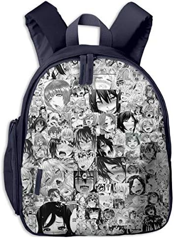 School Backpack For Girls Boys, Kids Cute Ahegao Cartoon Backpacks Book Bag