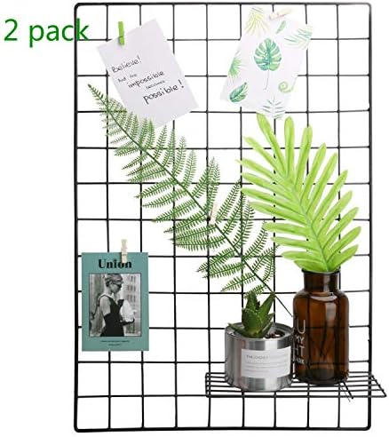HongDream Grid Panel Photo Wall Set of 2, Display Panel Decorative Art Craft Wall Home Decoration Organization Ins Art Display Photo Wall