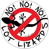 No Lot Lizards Decal