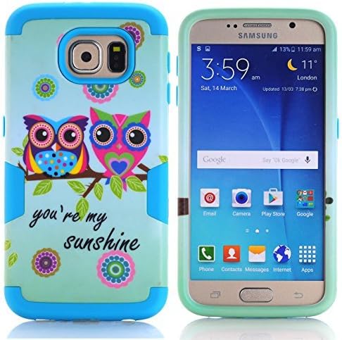 AyiHuan Samsung Galaxy S7 Case, [owl series] Hybrid 3in1 PC&amp;Silica gel Anti-impact Shockproof Antiskid Tough Rugged Heavy Duty Armor Case Cover,L19