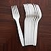 Ode To Earth Disposable Forks 100% COMPOSTABLE Biodegradable Cornstarch Non-Plastic (CPLA) Utensils/Cutlery/Flatware - 100 7” Large Heavy Duty Forks