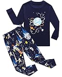 Family Feeling Space Little Boys Pajamas Sets 100% Cotton Clothes Toddler Kids