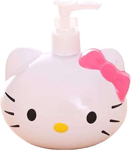 Yournelo Cute Cartoon Hello Kitty Flussigseife Shampoo Lotion Liquid Flasche Badezimmer Zubehor Rose Amazon De Kuche Haushalt