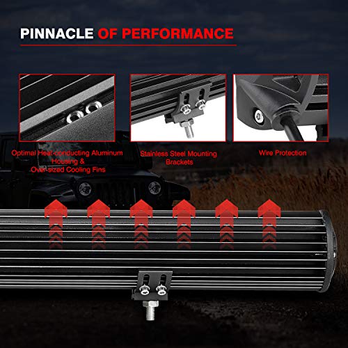 LED Light Bar 30Inch, Auto Power Plus 440W Off Road Driving Lights OSRAM LED Work Light Spot Flood Combo Light Bar For Vehicle Truck Jeep Wrangler ATV UTV SUV Ford Boat