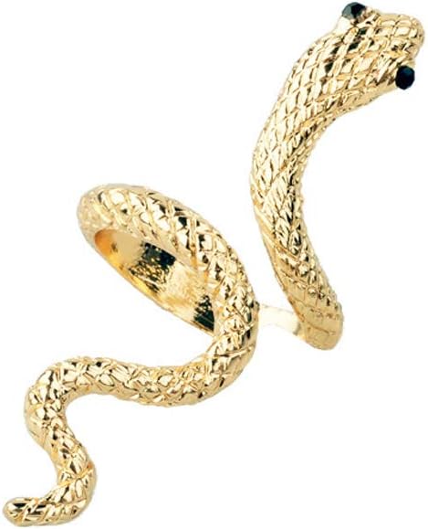 WLLRetro Adjustable Open Snake Rings for Women Men Punk Gothic Snake Finger Ring Halloween Party Statement Jewelry Gift