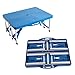Lucky Tree Folding Outdoor Camp Suitcase Picnic Table 4 Seats,5 Piece Table and Benches Set With Carrying Casethumb 2