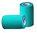 Vet Wrap Tape, Self Adherent Wrap Tape, Self Adhering Stick Bandage, Self Grip Roll - (4-Inches Wide) x 15' Feet - (Teal)
