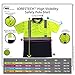 JORESTECH Safety Polo Shirt with Birdseye Polyester Stain-Concealing Design and Sewn-On Chest Pocket