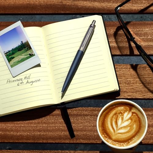 Jotter XL Kugelschreiber | Primrose Matte Blue | Mittlere Spitze | Blaue Tinte | Geschenkbox