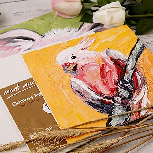 Mont Marte Canvas Panel (Pack of 6), 12 X 16 inches, Great Canvas