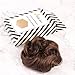Bella Hair Messy Bun Hair Piece Real Human Hair Scrunchies for Women Instant Curly Up-do Hair Extension (#2 Dark Brown)