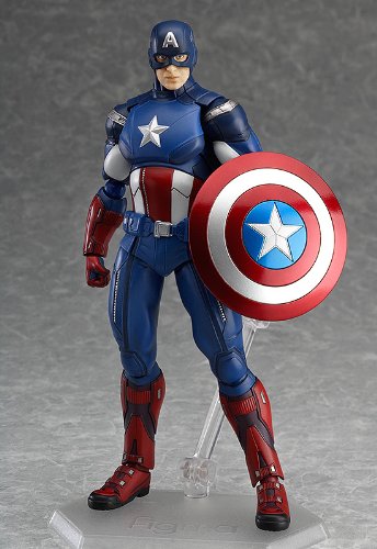 figma アベンジャーズ キャプテン・アメリカ (ノンスケール ABS&PVC 塗装済み可動フィギュア) 9jupf8b figma Avengers Captain America non-scale ABS & PVC painted action