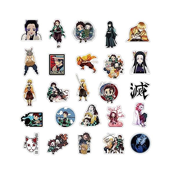 demon slayer stickers decals 100pcs anime stickers cute water bottle laptop travel case car skateboard motorcycle animeignite shop
