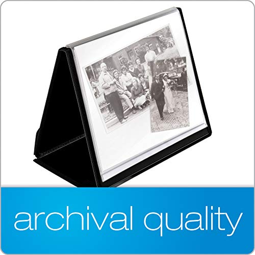 Cardinal Easel ShowFile Presentation Book, 20 Pockets, Holds 40 Letter-Size Sheets, Horizontal Display, Customizable Cover, Black (52132) - Thumbnail 3