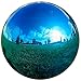 Lily's Home Glass Gazing Ball Mirror Ball Garden Ball in Blue - 10 Inch