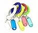 5 Sets Spring Coil Wristand With ID Label Keyring(Assorted Colors)