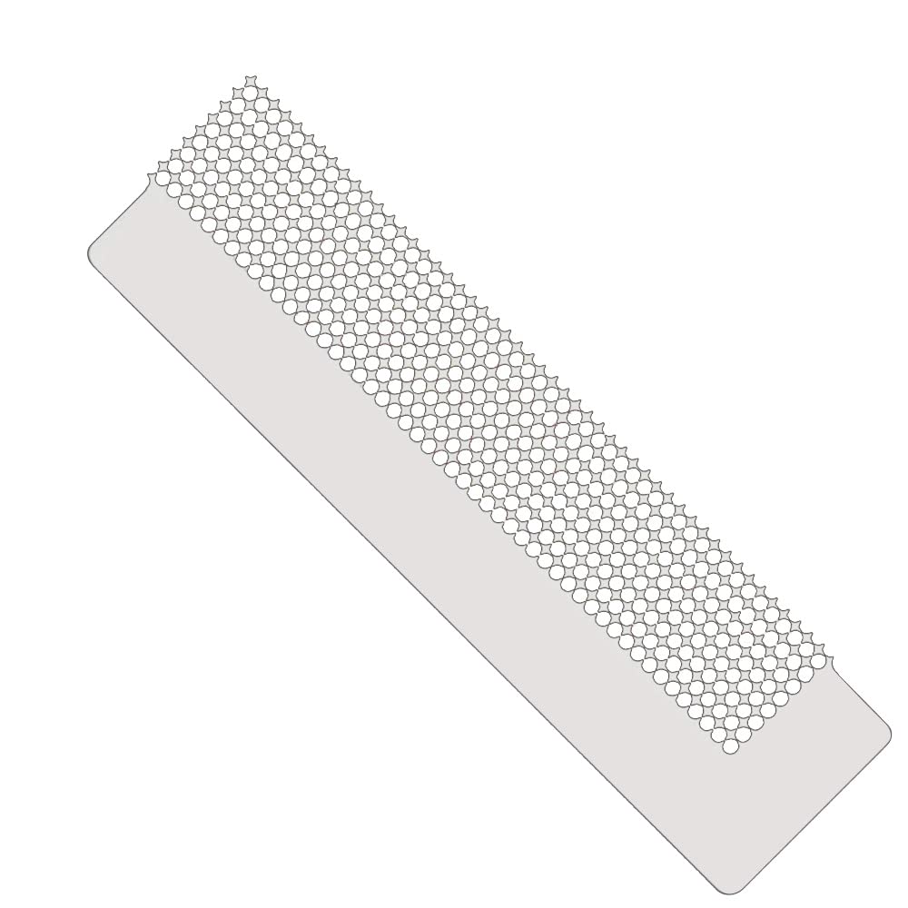 Grevosea 5D Diamond Art Painting Ruler 50 Grids Diamond Drawing Ruler DIY Stainless Steel Dot Painting Tools for Round Full & Partial Drill Cross Stitch (16cm 300 Holes)