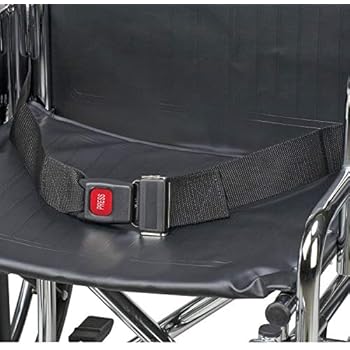 DMI Wheelchair Seat Belt, Wheelchair Safety Harness, Black