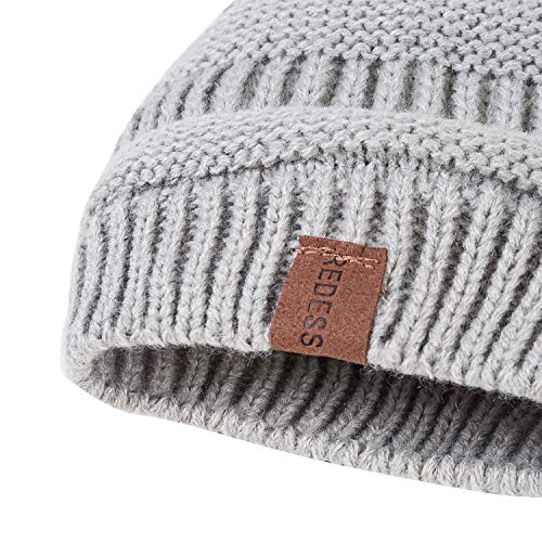 image for REDESS Kids Winter Warm Fleece Lined Hat, Baby Toddler Children's Bean
