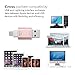 [Apple MFi Certified] USB 3.0 Flash Drive for iPhone iPad, GMYLE Mini External Storage Memory Expansion USB Stick with Lightning Connector (128GB) (Rose Gold)