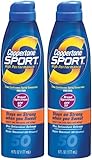 Coppertone Sport Clear Continuous Spray SPF 50 Sunscreen & Antioxidants-6 oz, 2 pack