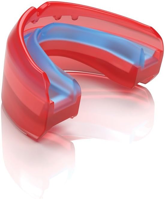 Shock Doctor Convertible Ultra Double Braces, Red : Football Mouth Guards : Sports & Outdoors