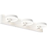 PHIXART LED Bathroom Light Fixtures, 24inch White Vanity Lights, Modern 3 Light Acrylic Wall Sconces, 350° Rotatable Wall Lig